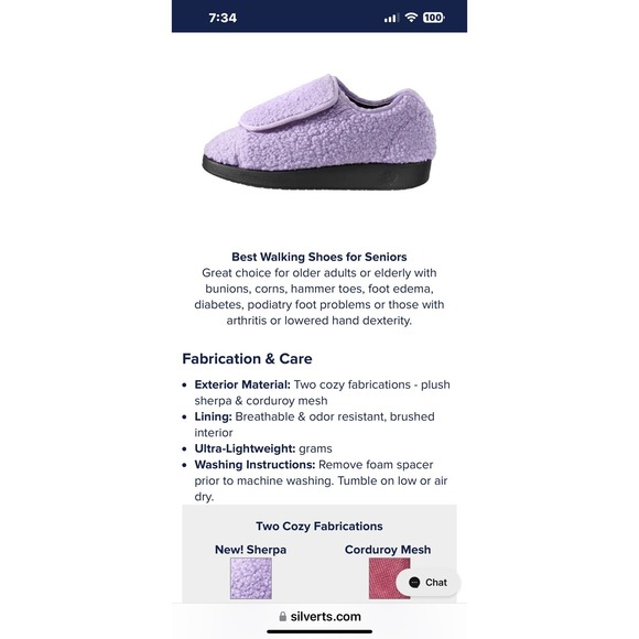 Silverts Slippers Shoes Mens 8 Womens 10 Extra Wide Easy Hook Loop SV15100 Black - Picture 9 of 16